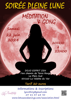 Lynn THIRY Soiree Mediation Gong La Valette du Var 2024